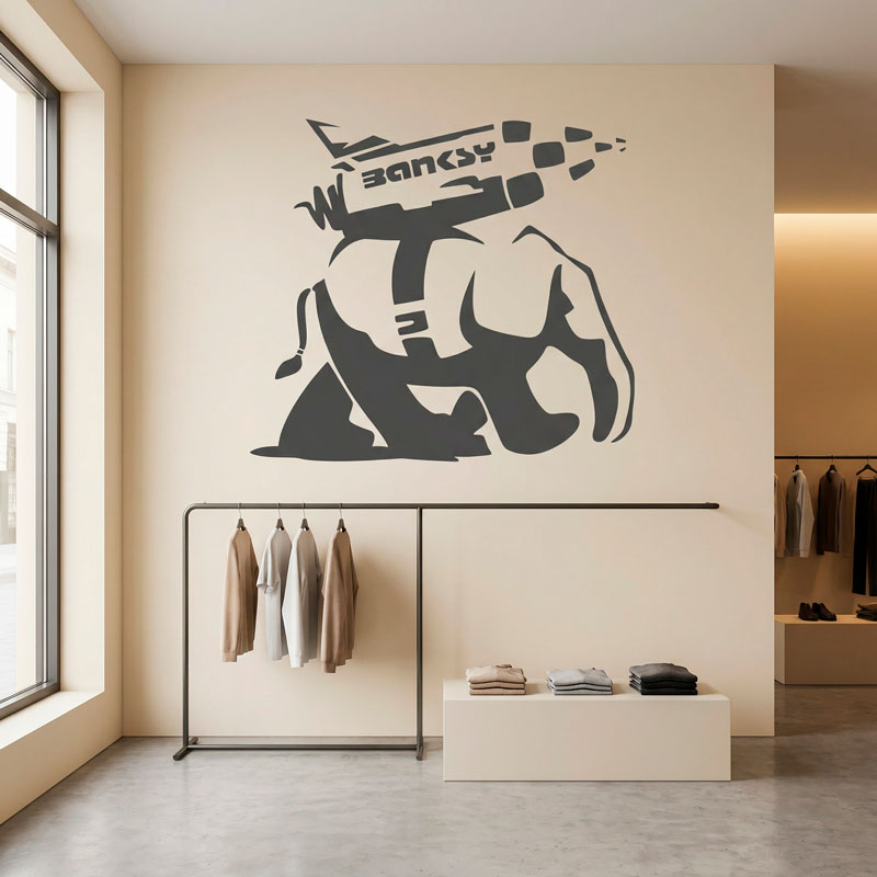 Banksy, Elefante Cohete 4/9
