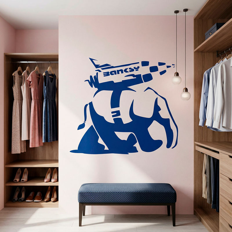 Banksy, Elefante Cohete 9/9
