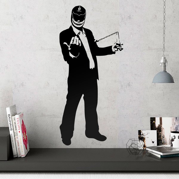 Vinilos Decorativos: Banksy, Luchador Mexicano