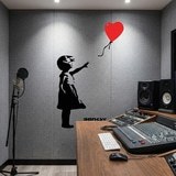 Vinilos Decorativos: Banksy, Ni&ntilde;a con Globo 11