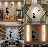 Vinilos Decorativos: Banksy, Ni&ntilde;a con Globo 17