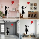 Vinilos Decorativos: Banksy, Ni&ntilde;a con Globo 18
