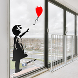 Vinilos Decorativos: Banksy, Niña con Globo 3