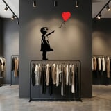 Vinilos Decorativos: Banksy, Ni&ntilde;a con Globo 5