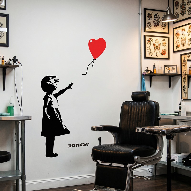 Vinilos Decorativos: Banksy, Ni&ntilde;a con Globo
