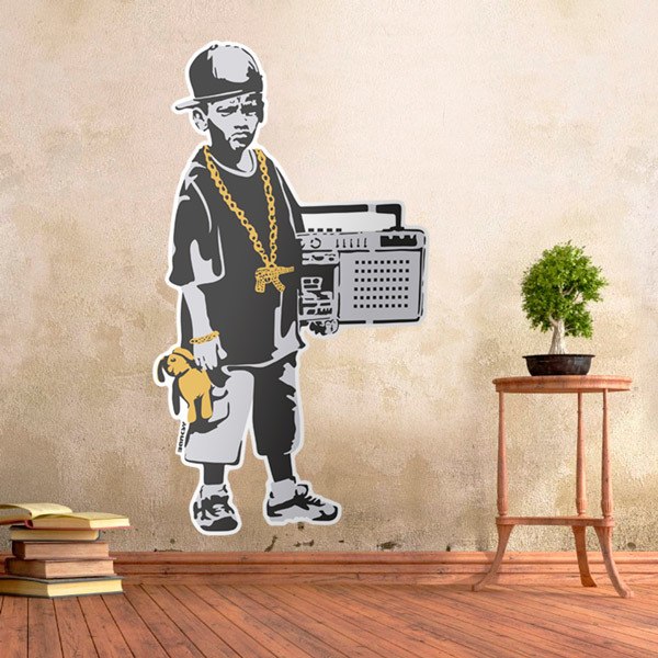 Vinilos Decorativos: Banksy, Niño Rapero