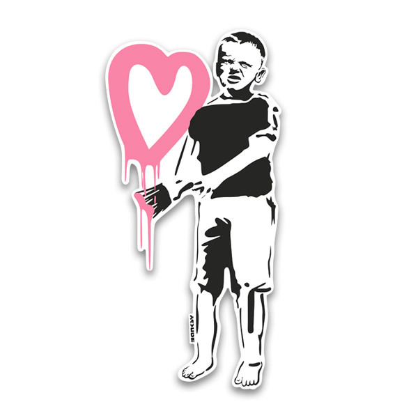 Vinilos Decorativos: Banksy, El Amor Apesta