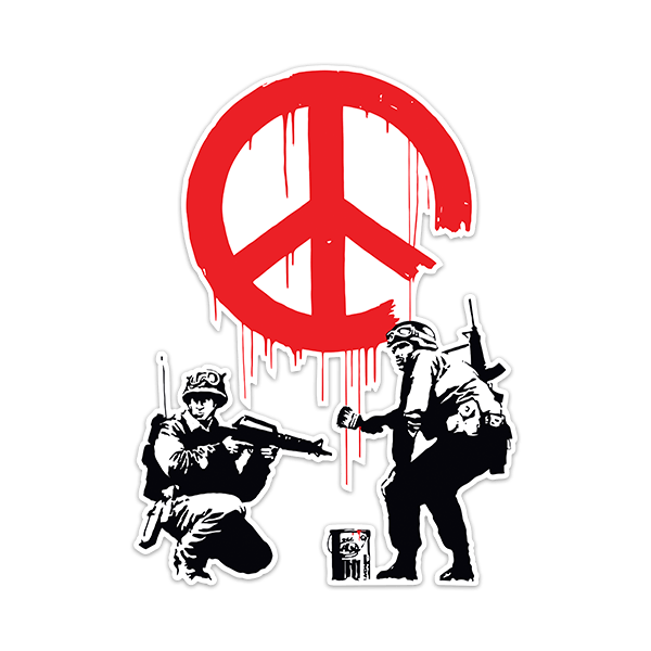 Vinilos Decorativos: Banksy, Ejércitos por la Paz