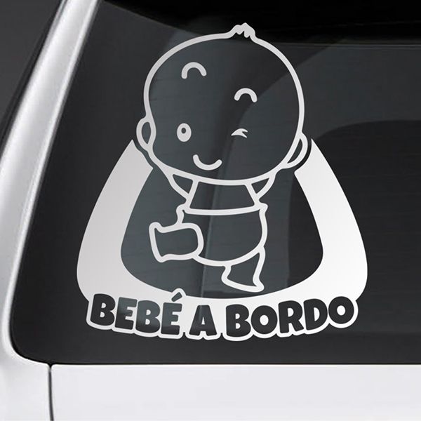 Pegatinas De Bebe A Bordo Con Nombre Teleadhesivo Com