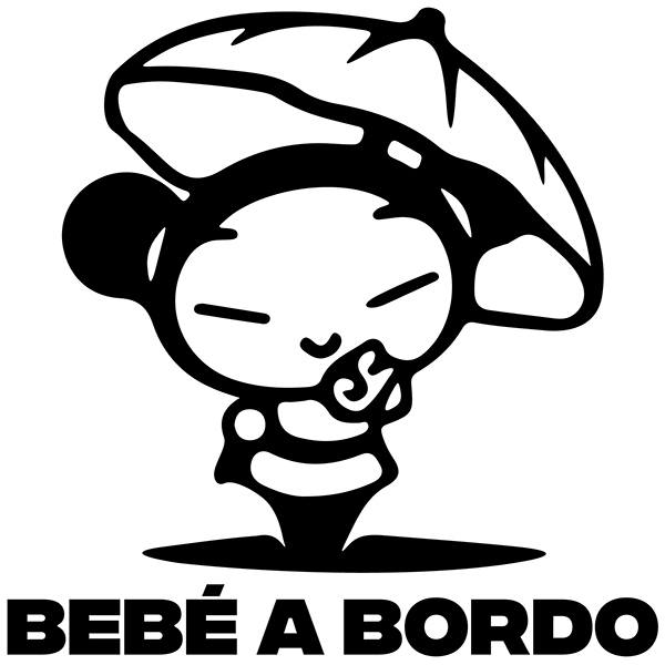 Pegatinas: Bebé a bordo geisha