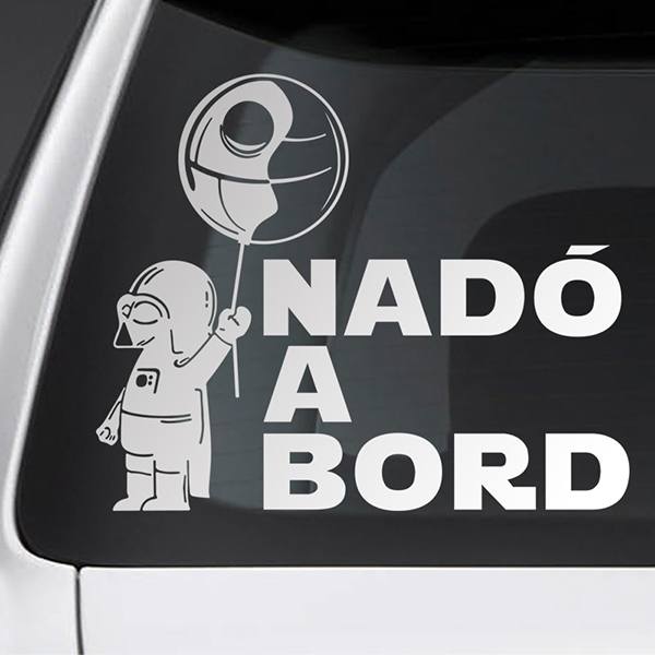 Pegatinas: Nadó Darth Vader a bord - català