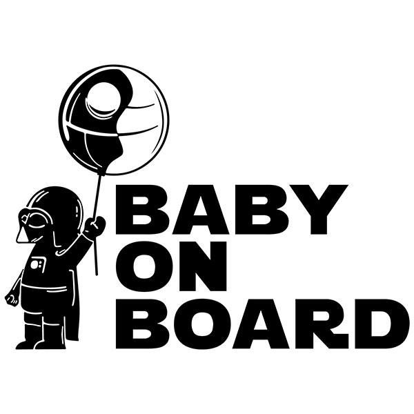 Pegatinas: Bebé Darth Vader a bordo en Inglés