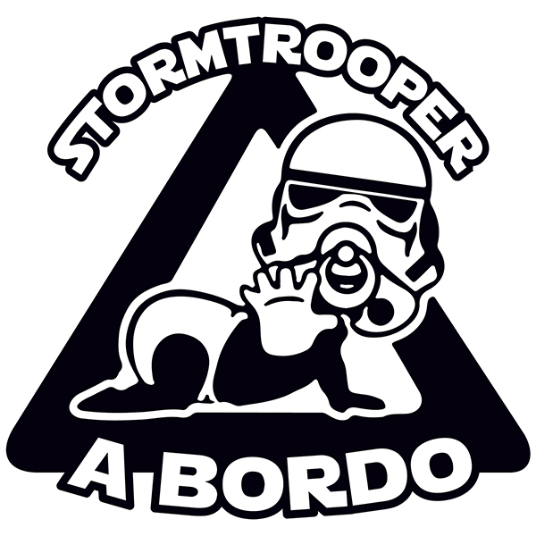 Pegatinas: Stormtrooper a bordo 