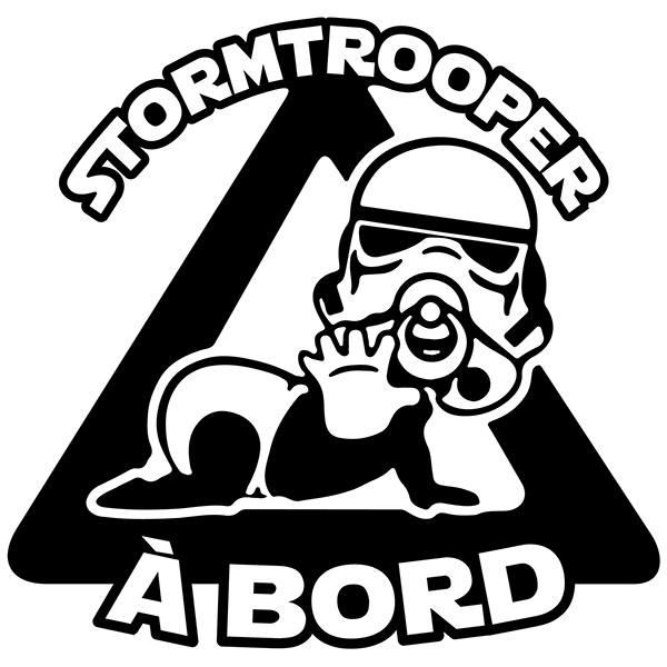 Pegatinas: Stormtrooper a bordo francés