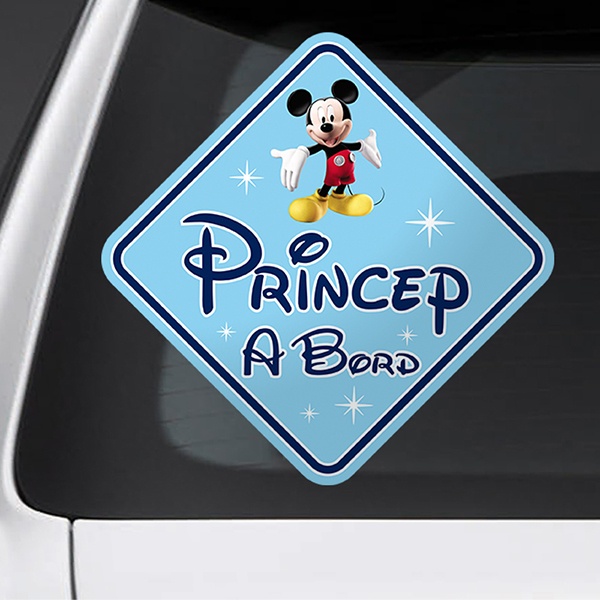Pegatinas: Princep a Bord Disney - català 1