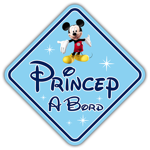 Pegatinas: Princep a Bord Disney - català 0
