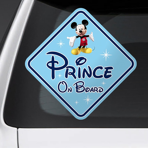 Pegatinas: Príncipe a Bordo Disney - inglés 1