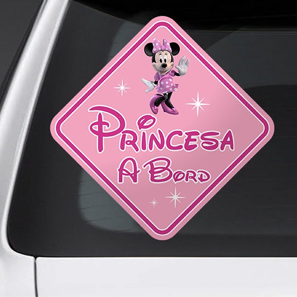 Pegatinas: Princesa a Bord Disney - català 1