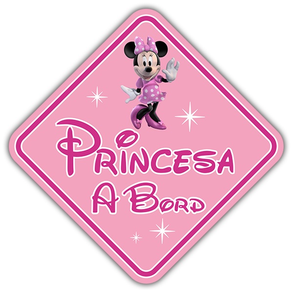 Pegatinas: Princesa a Bord Disney - català