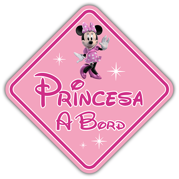 Pegatinas: Princesa a Bord Disney - català 0