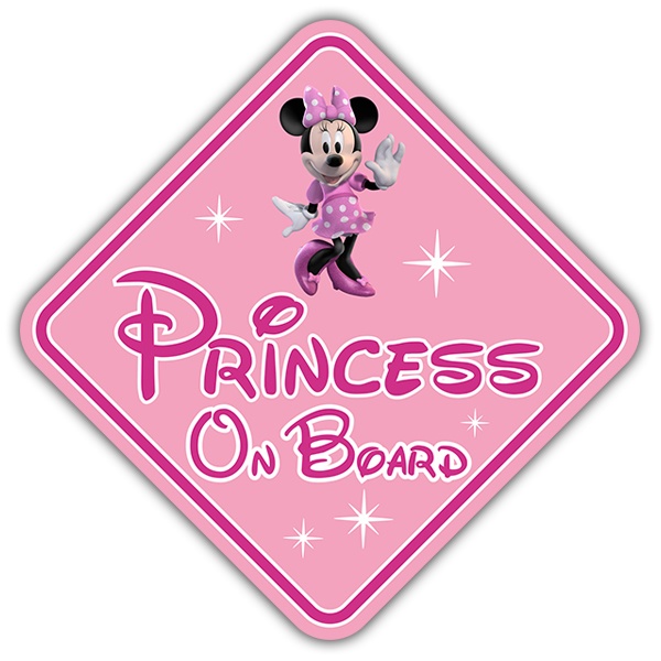 Pegatinas: Princesa a Bordo Disney - inglés