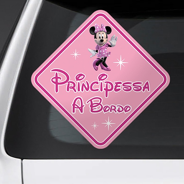 Pegatinas: Princesa a Bordo Disney Italiano 1