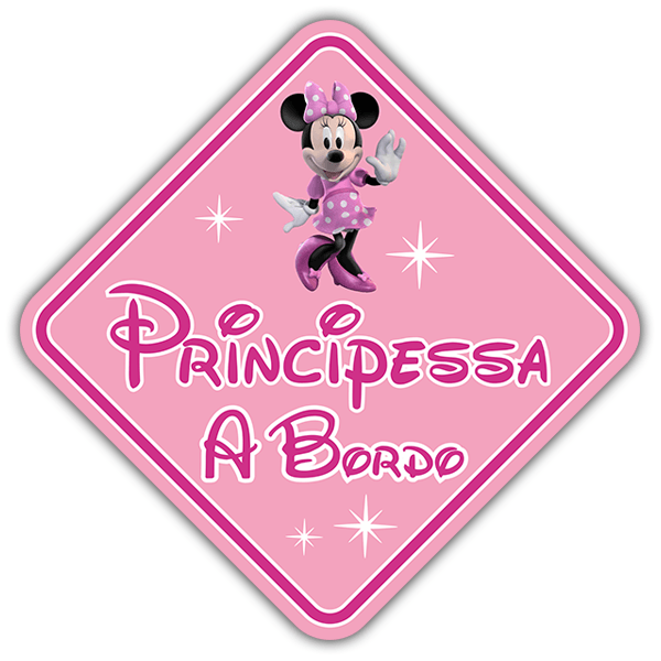 Pegatinas: Princesa a Bordo Disney Italiano 0