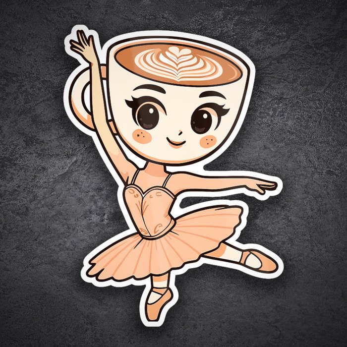 Pegatinas: Ballerina Capuccina