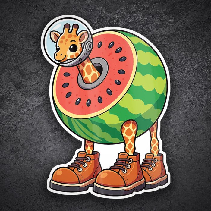 Pegatinas: Girafa Celestre