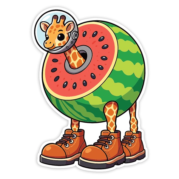 Pegatinas: Girafa Celestre