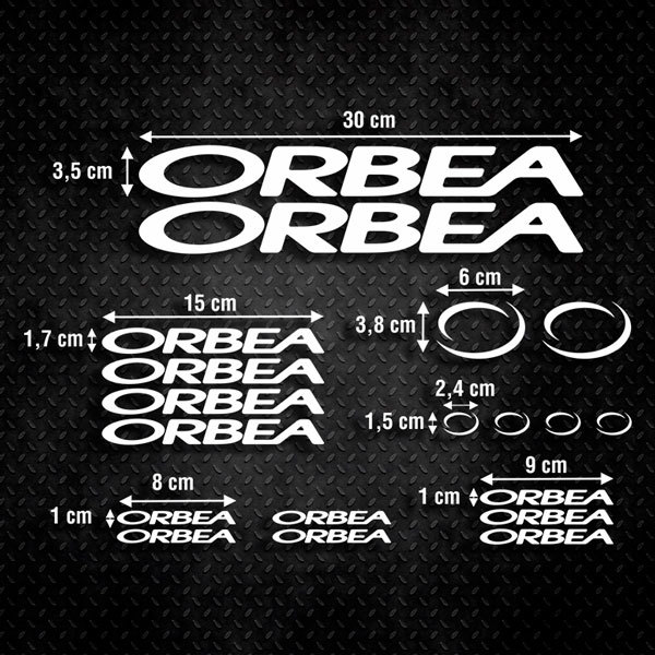 Pegatinas: Set 19X de pegatinas Bicicleta BTT Orbea
