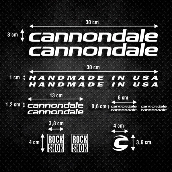 Pegatinas: Set 13X Bicicleta BTT Cannondale