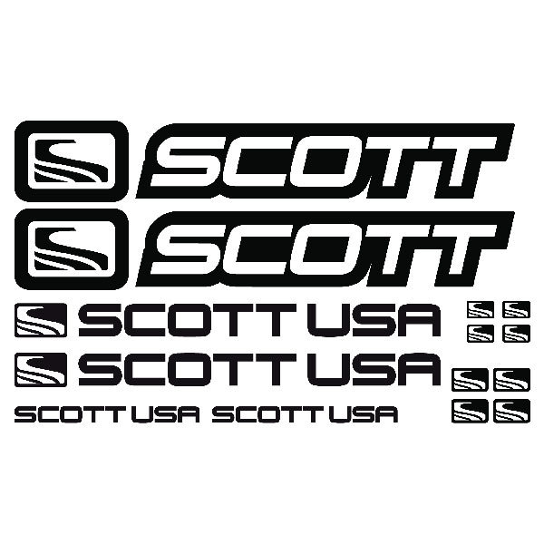 Pegatinas: Set 14X Bicicleta BTT Scott Road