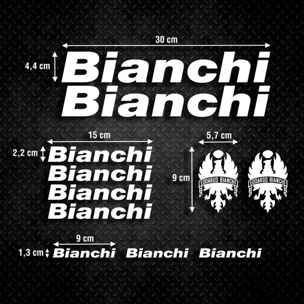 Pegatinas: Set 11X pegatinas Bicicleta Bianchi