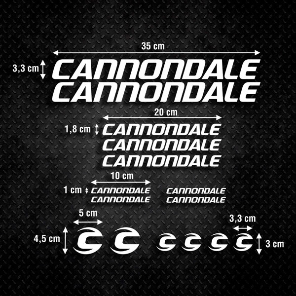 Pegatinas: Set 15X Bicicleta BTT Cannondale Ultimate 0
