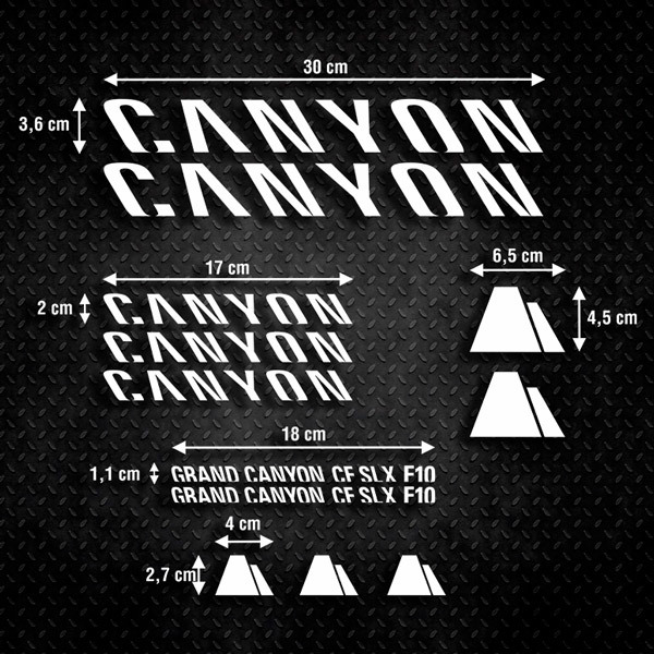 Pegatinas: Kit Bicicleta BTT Canyon F10