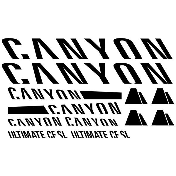 Pegatinas: Set 12X Bicicleta Canyon Ultimate