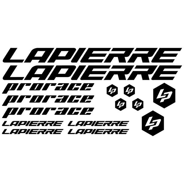Pegatinas: Set 15X Bicicleta BTT Lapierre ProRace