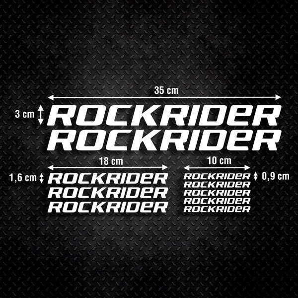 Pegatinas: Set 9X Bicicleta BTT Rockrider 0