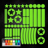 Pegatinas: Set de 51X formas sencillas reflectante 3