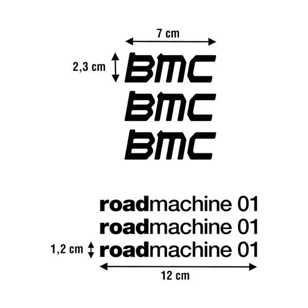 Pegatinas: Set 6X BMC roadmachine 01