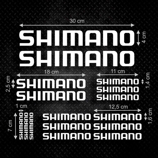 Pegatinas: Set 16X Shimano 0