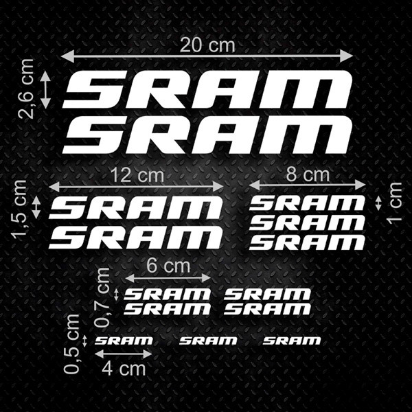 Pegatinas: Set 14X Sram