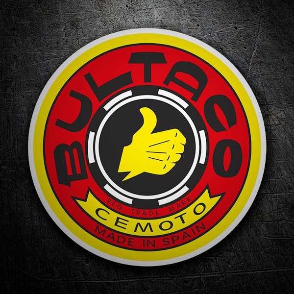 Pegatinas: Logo Bultaco rojo