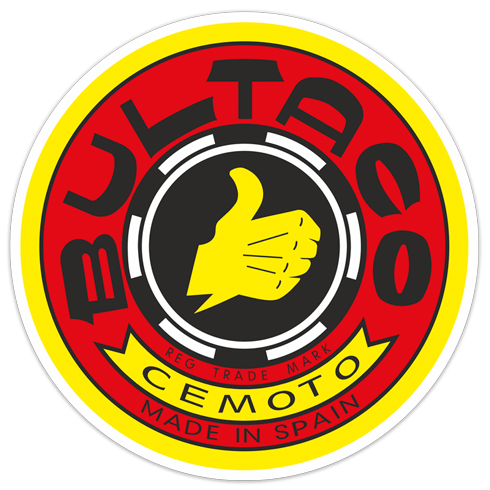 Pegatinas: Logo Bultaco rojo 0