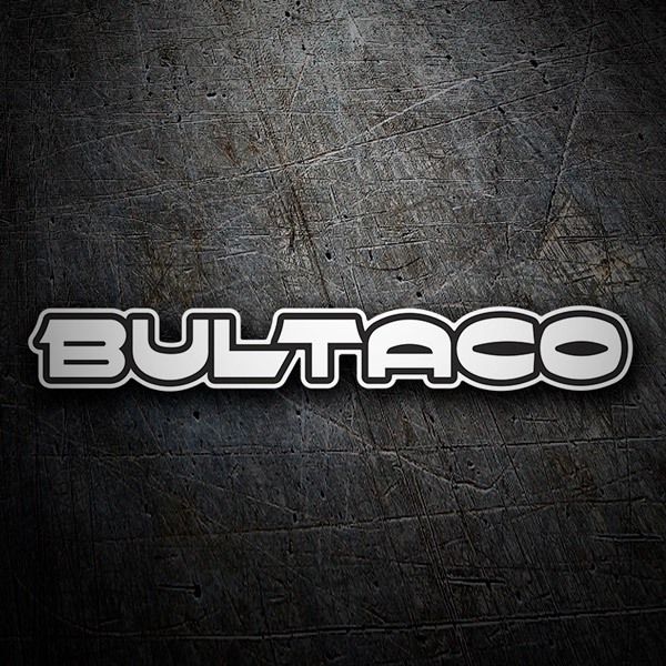 Pegatinas: Letras Bultaco impresión