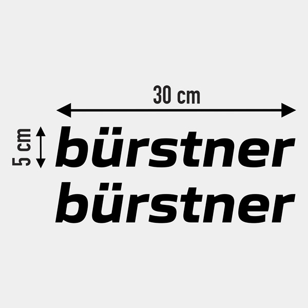Vinilos autocaravanas: Bürstner 4