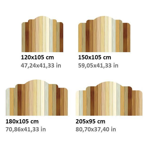 Vinilos Decorativos: Cabecero Tablas de madera