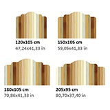 Vinilos Decorativos: Cabecero Tablas de madera 3