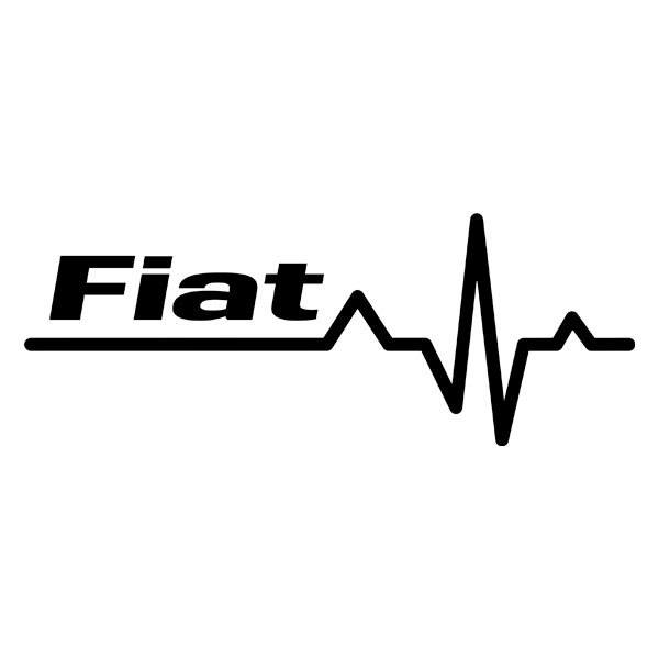 Pegatinas: Cardiograma Fiat